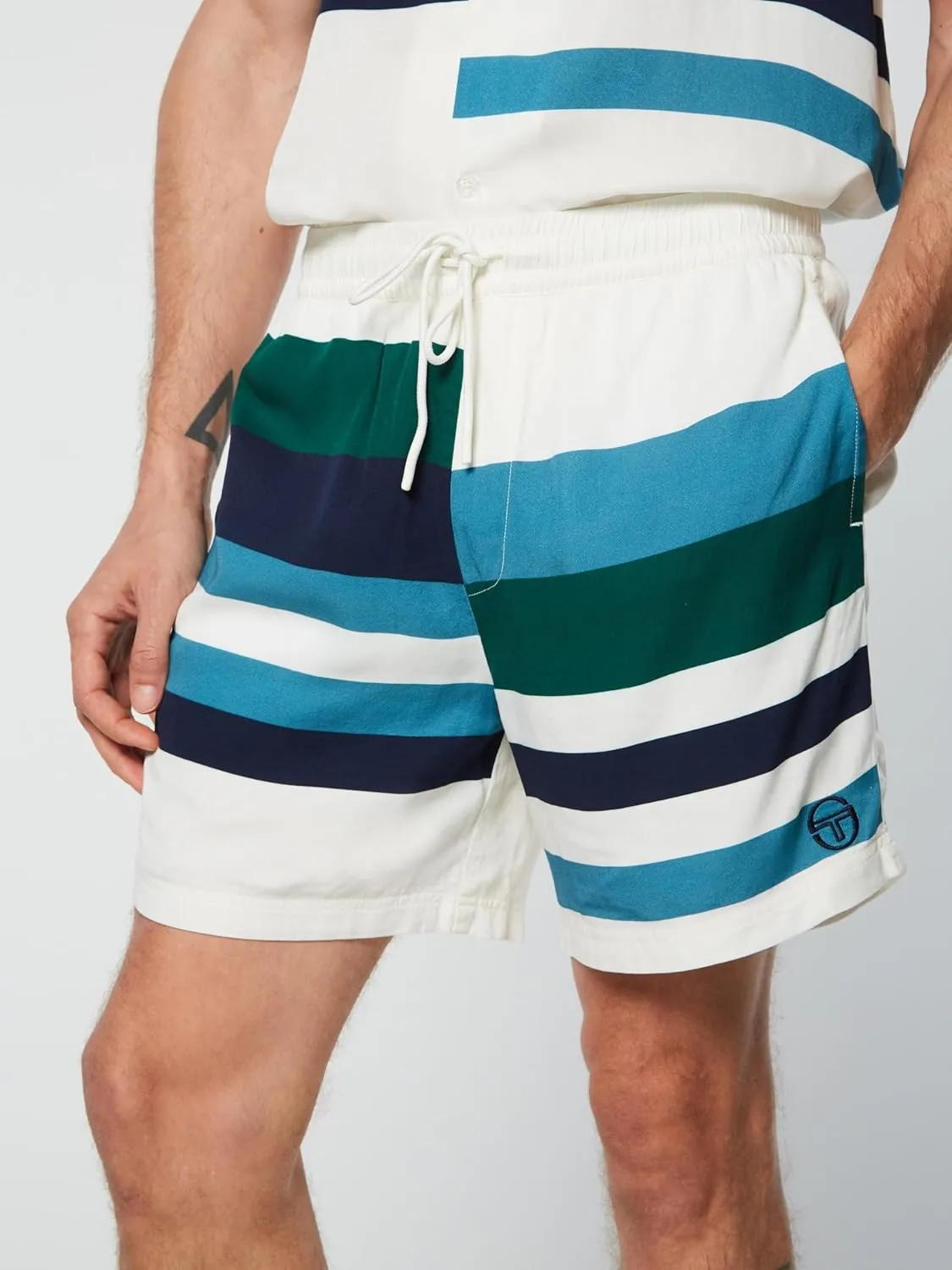 Sergio Tacchini Pennellata Short- Gardenia/Multi