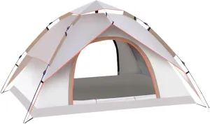 SFKLYU Instant Tents for Camping 3/4 Person Pop Up Tent Waterproof Easy Setup Camping Tent Backpack Double Layer Camping Tents