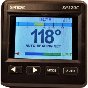 SI-TEX SP-120 Color System w/Rudder Feedback & Type "T" Mechanical Dash Drive | SP120C-RF-4