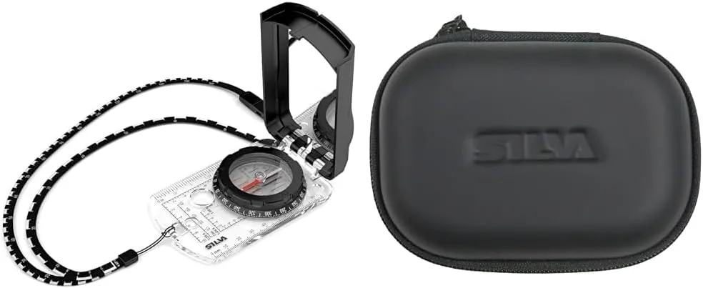 Silva Ranger 2.0 Advanced Compass Bundle with Case, Mirror Sighting, Slope Card, Black