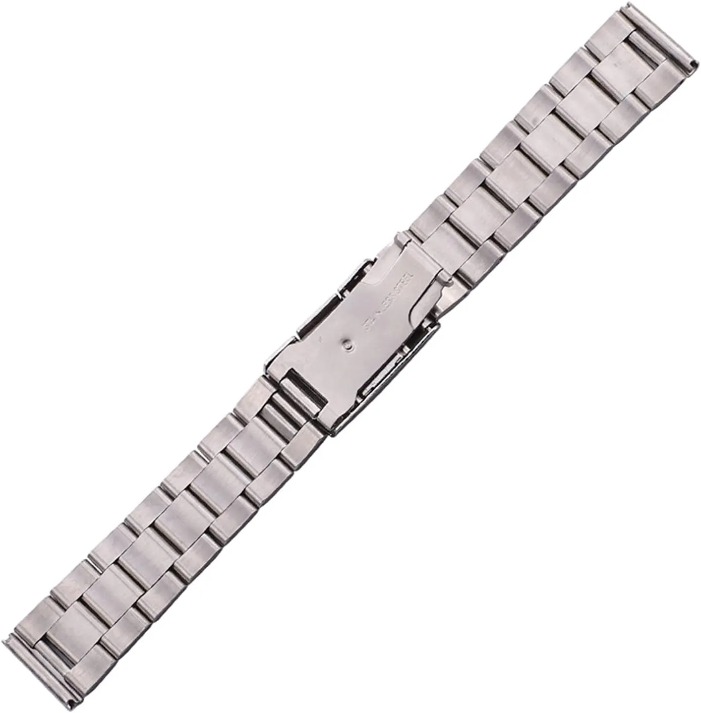 Silver Black Metal Watch Band Bracelet 18mm 20mm 22mm 24mm Men Strap 316L Solid Stainless Steel Straight End Watchbands Lasting