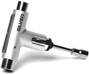 Silver Metallic Multi-Purpose Skate Tool