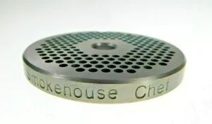 Size #12 x 1/2" (12mm) holes for meat grinder. STAINLESS STEEL Fits Lem, Cabelas, Weston Ships fast from Smokehouse Chef