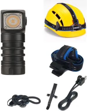 SKILHUNT Headlamp Flashlight -1000 Lumen, FloodLight H04 RC Mini Hi CRI, Compact EDC Waterproof LED Headlight for Outdoor Camping Tactical Emergency Hands-Free (H04 RC Mini High CRI   Battery)