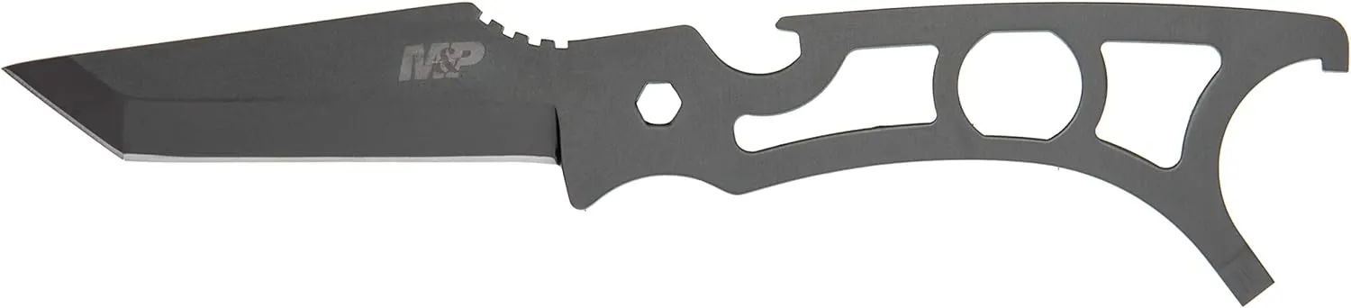 Smith & Wesson M&P Handguard Mountable 6 Tool Multi-Tool with 8in Tanto, Hex Bit, Bottle Opener and Castle Nut Wrench for Gunsmithing, Shooting and Range,Black