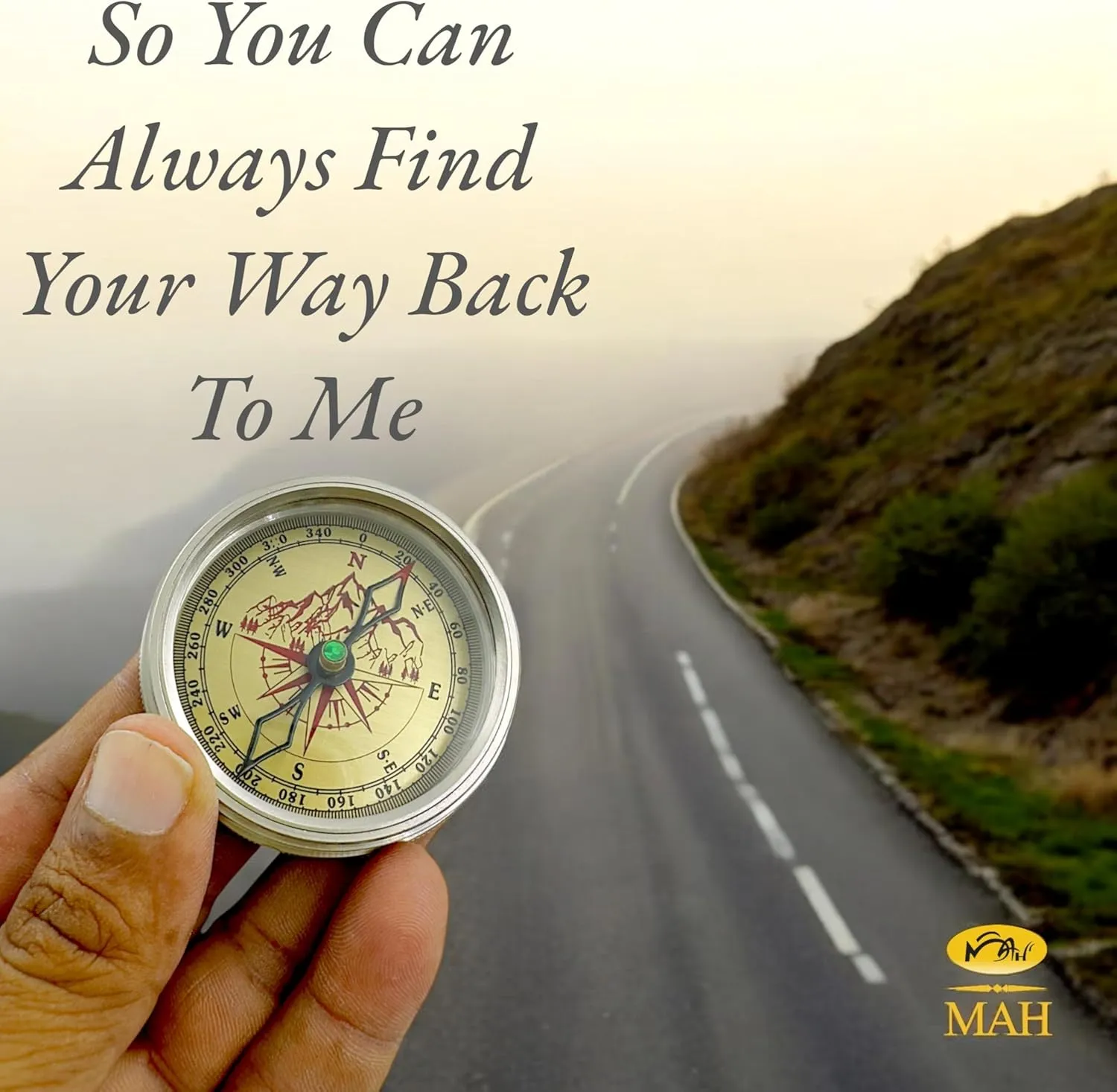 So You Can Always Find Your Way Back Home/Back to Me Engraved Camping Birthday Graduation Anniversary Baptism Christmas Veterans Thanksgiving Navigation Handmade Compass Gift for him/her Luxury Gift