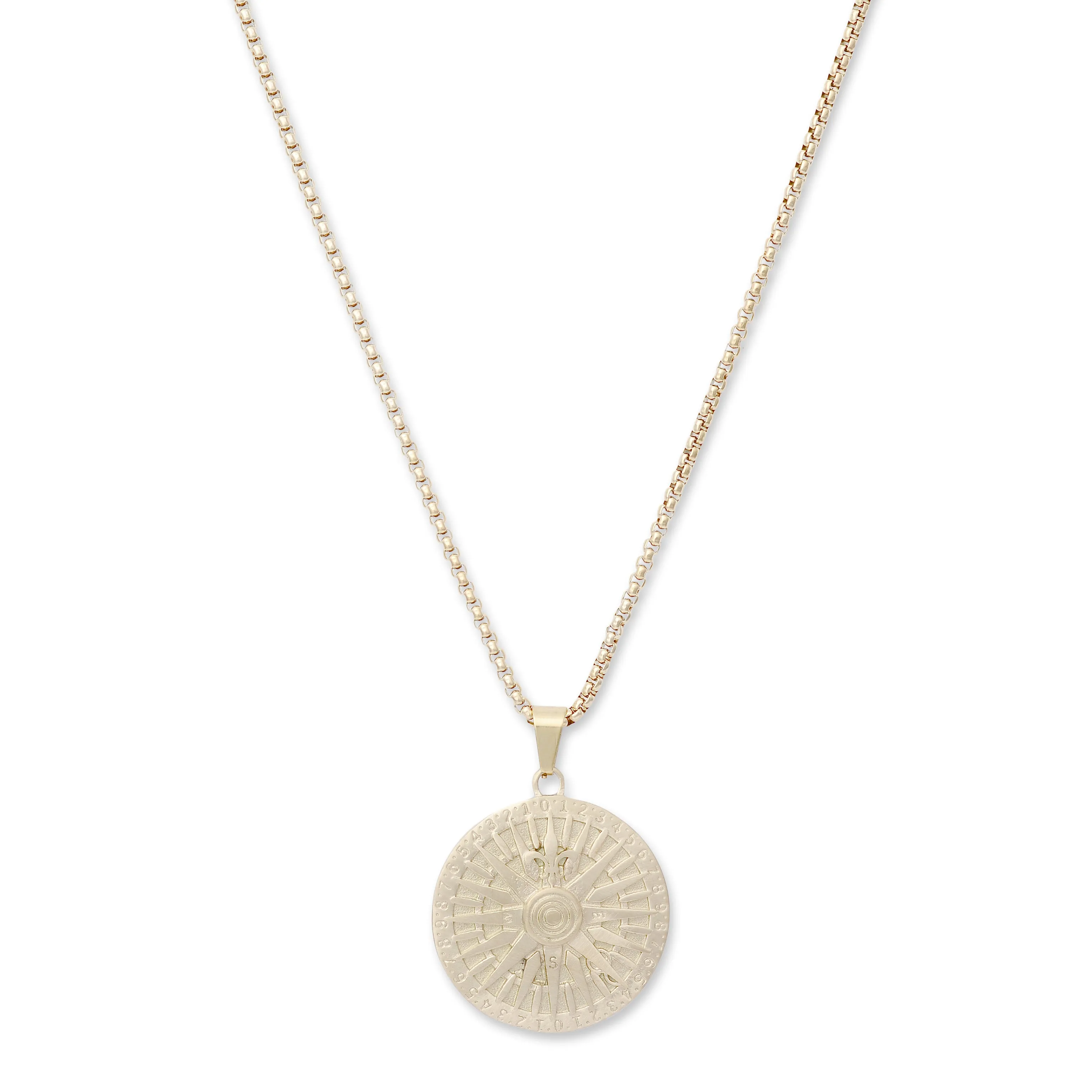 Solar Compass Necklace (Gold)