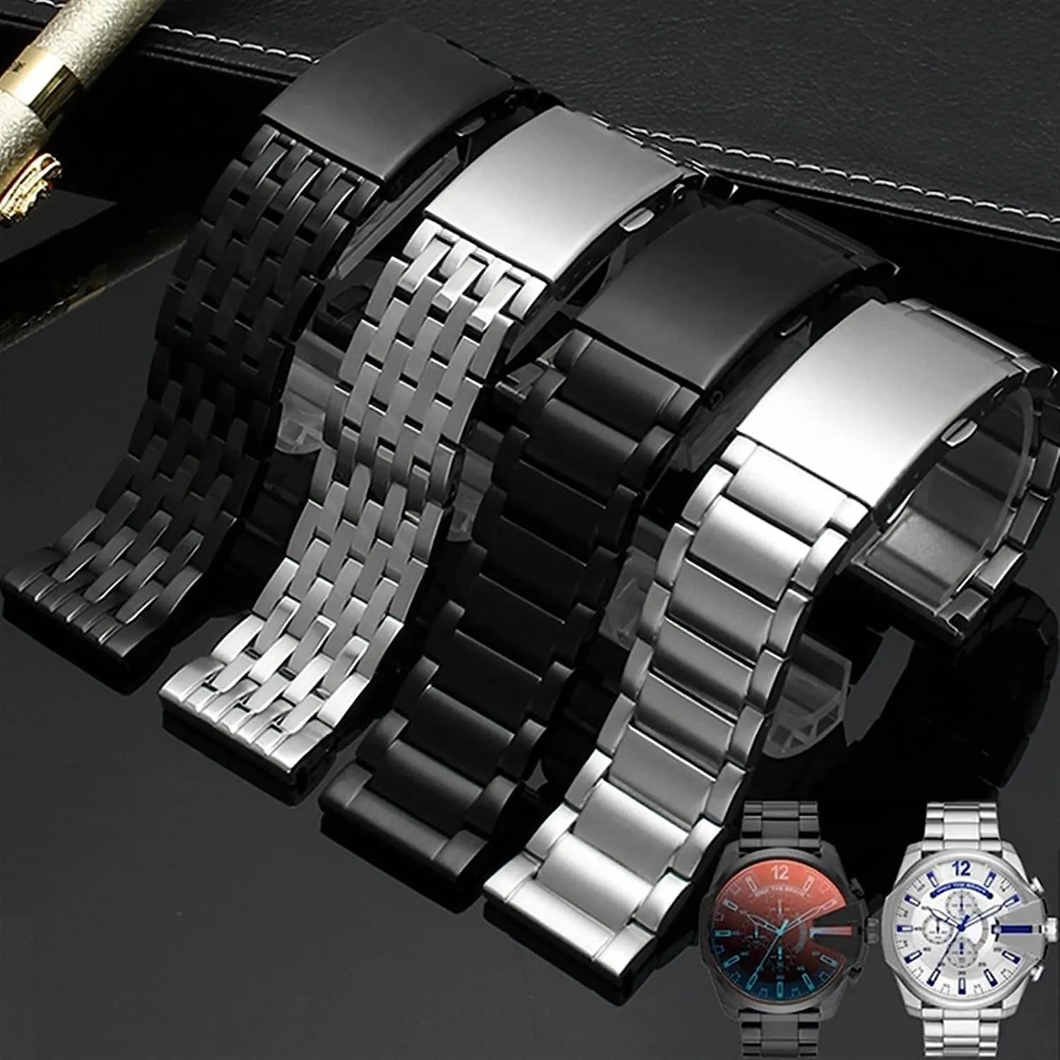Solid Stainless Steel Watch Strap For Diesel DZ4316 DZ7395 7305 4209 4215 Men Metal Wrist Watchband Bracelet