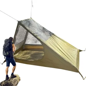 Solo Backpacking Tent-Ultralight Single Tent, Compact Hiking Shelter | Waterproof Camping Tent, Trekking Tent, configur