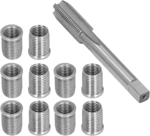 Spark Plug Thread Repair kit, helicoil M10x1.25 Bolt - M12x1.25 Tap Stainless Steel Repair kit for Automotive Engine