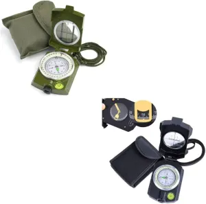 Sportneer Multifunctional Army Green Compass and Black Compass with Inclinometer for Camping, Backpacking, Boy Scout
