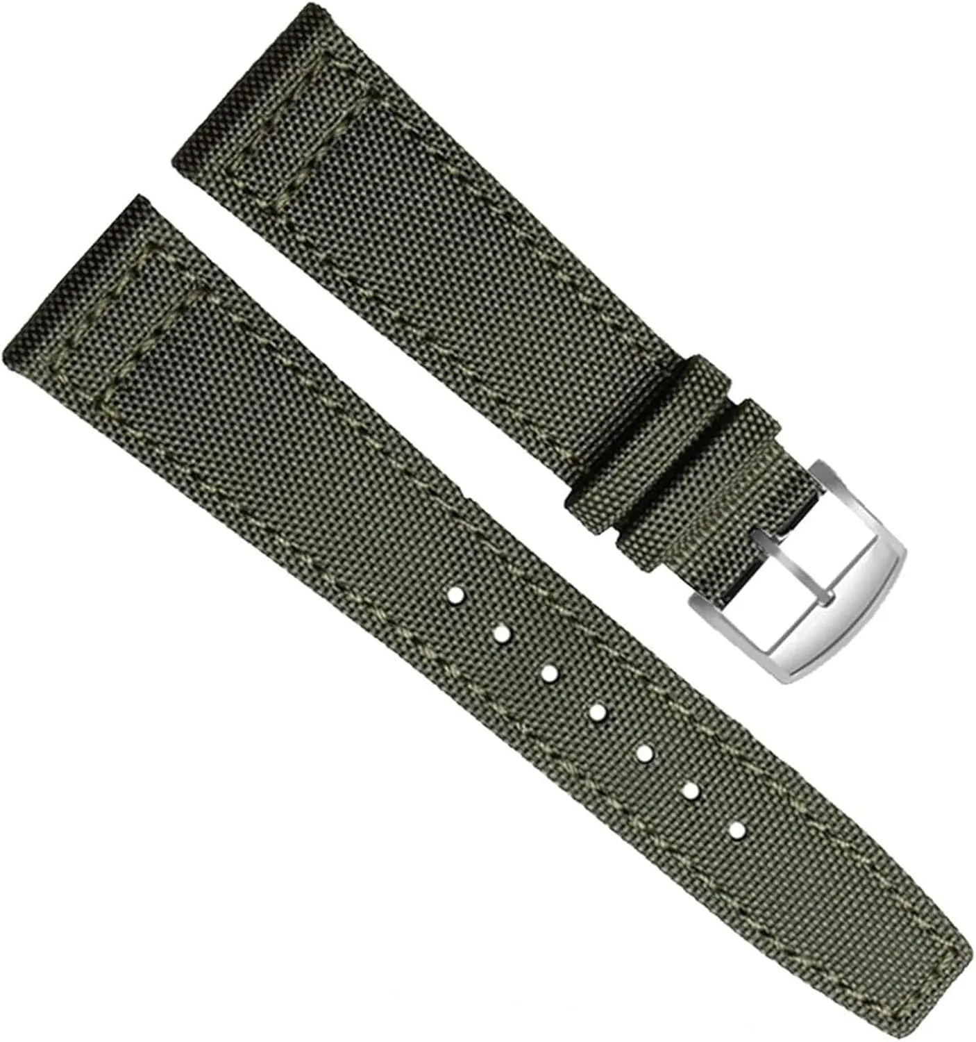Sports Canvas Watchband For Longines Pioneer Series L3.810/L3.820 Watch Nylon Strap For Men Leather Bottom Accessories