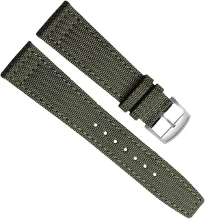 Sports Canvas Watchband For Longines Pioneer Series L3.810/L3.820 Watch Nylon Strap For Men Leather Bottom Accessories