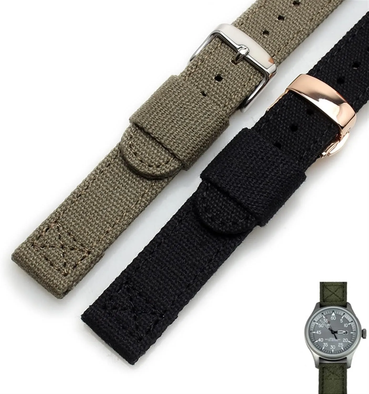 Sports Denim Canvas Watchband For Brand Wristband Outdoor Watch Strap