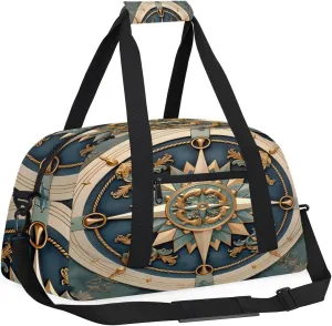 Sports Duffle Bags Travel Duffle Bag Gym Bag Ancient Compass Weekender Travel Bag Waterproof Overnight Bag Carry On Travel Tote Bag Dance Bags