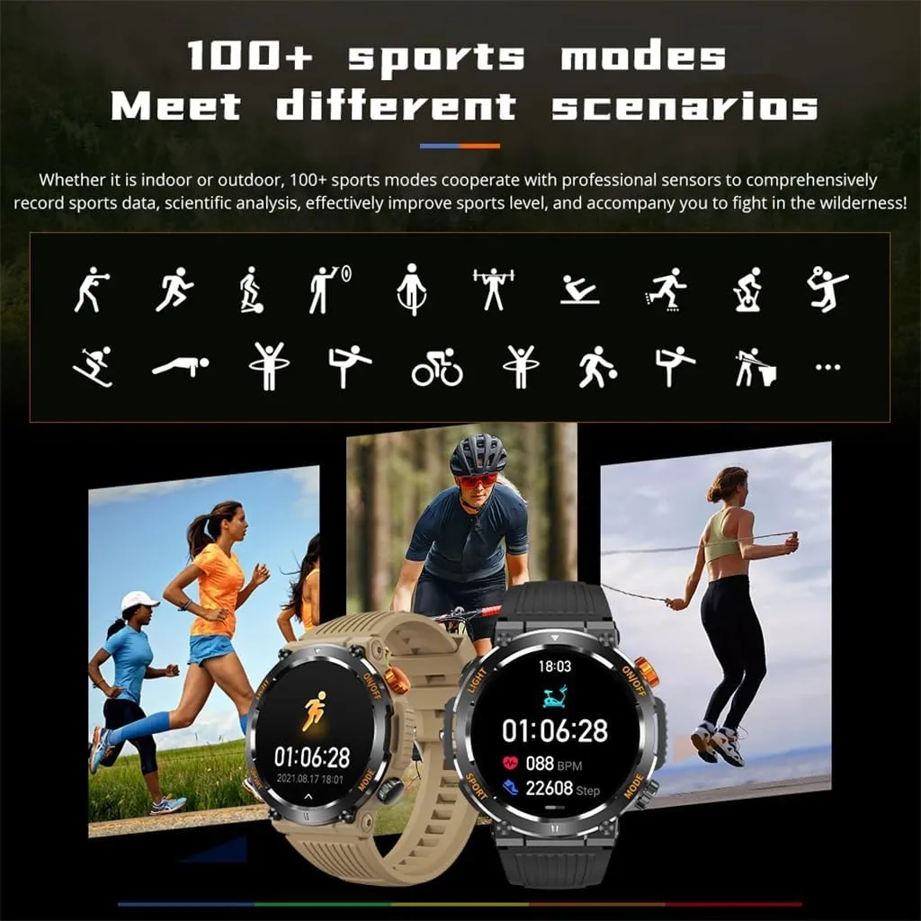 Sports Outdoor Waterproof Smart Watch Compass Hiking Adventure Outdoor Sports Must