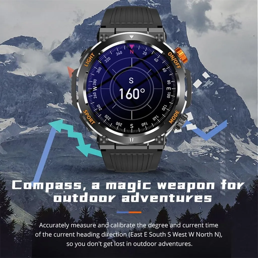 Sports Outdoor Waterproof Smart Watch Compass Hiking Adventure Outdoor Sports Must