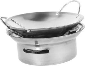 Stainless Steel Dry Pot Portable Hot Pot Multi-function Camping Stainless Steel