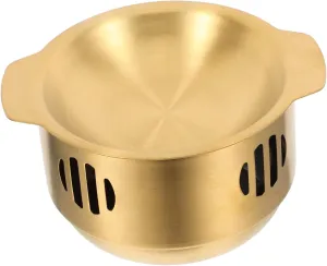 Stainless Steel Stockpot Household Food Cooking Pot Vintage Cooking Pan Outdoor Cookware
