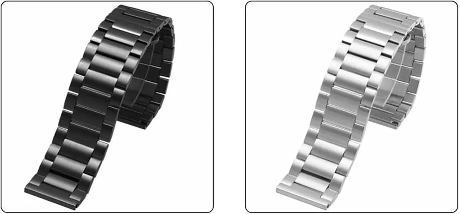 Stainless Steel Strap Metal Quick Bracelet Replacement Watchbands 18mm 20mm 22mm 24mm Men Woman Universal