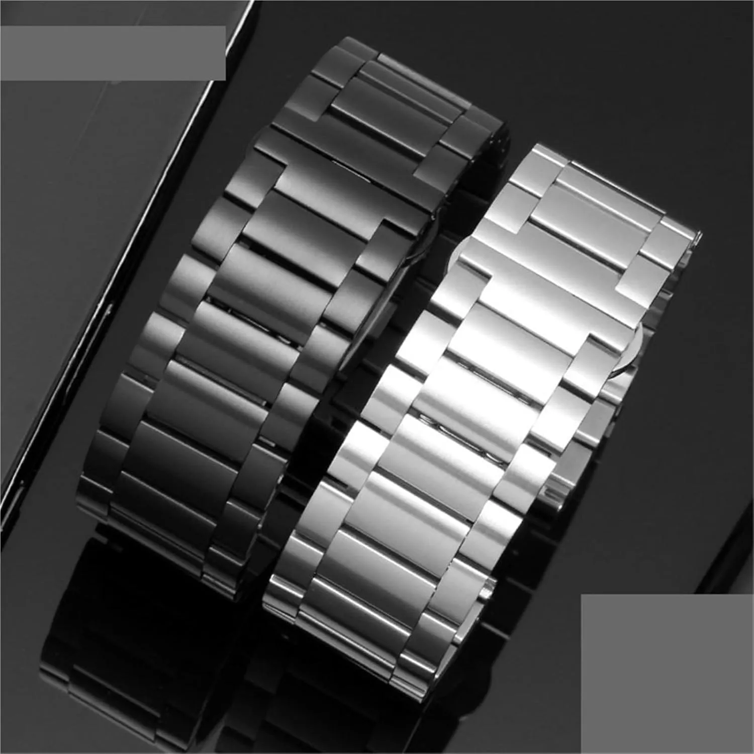 Stainless Steel Strap Metal Quick Bracelet Replacement Watchbands 18mm 20mm 22mm 24mm Men Woman Universal