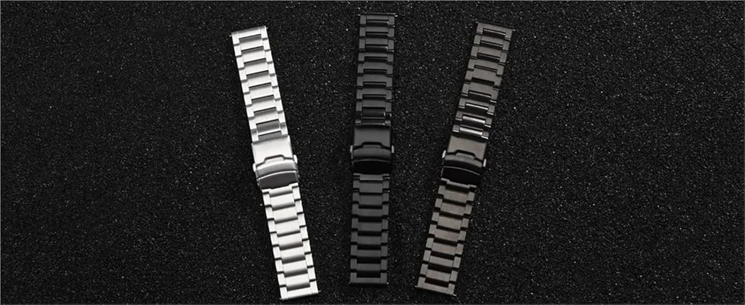 Stainless Steel Straps Metal Replacement Watchbands 18mm 20mm 22mm 24mm Men Woman Universal Band