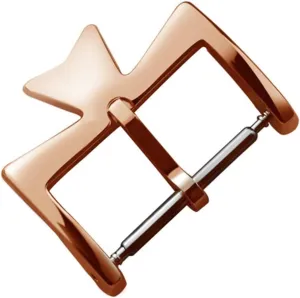 Stainless Steel Watch Clasp For VC Vacheron Watch Strap Buckles Constantin Silvery Golden Rose gold Metal Pin Clasp 16MM 18MM (Color : Rose gold, Size : 20mm)
