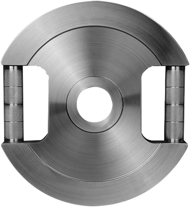 Stainless Steel Weight Plate,2 Inch Barbell Plate,Multi-Function Grip Plate,Weightlifting Squat Fitness Equipment (Size : 20kg/44lbs1)