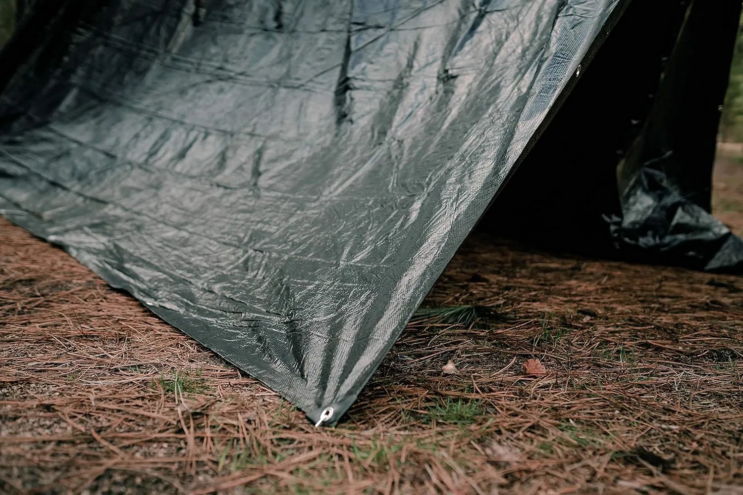 Stansport Medium-Duty Rip-Stop Tarp 6' x 8' - Dark Green - 2 Pack
