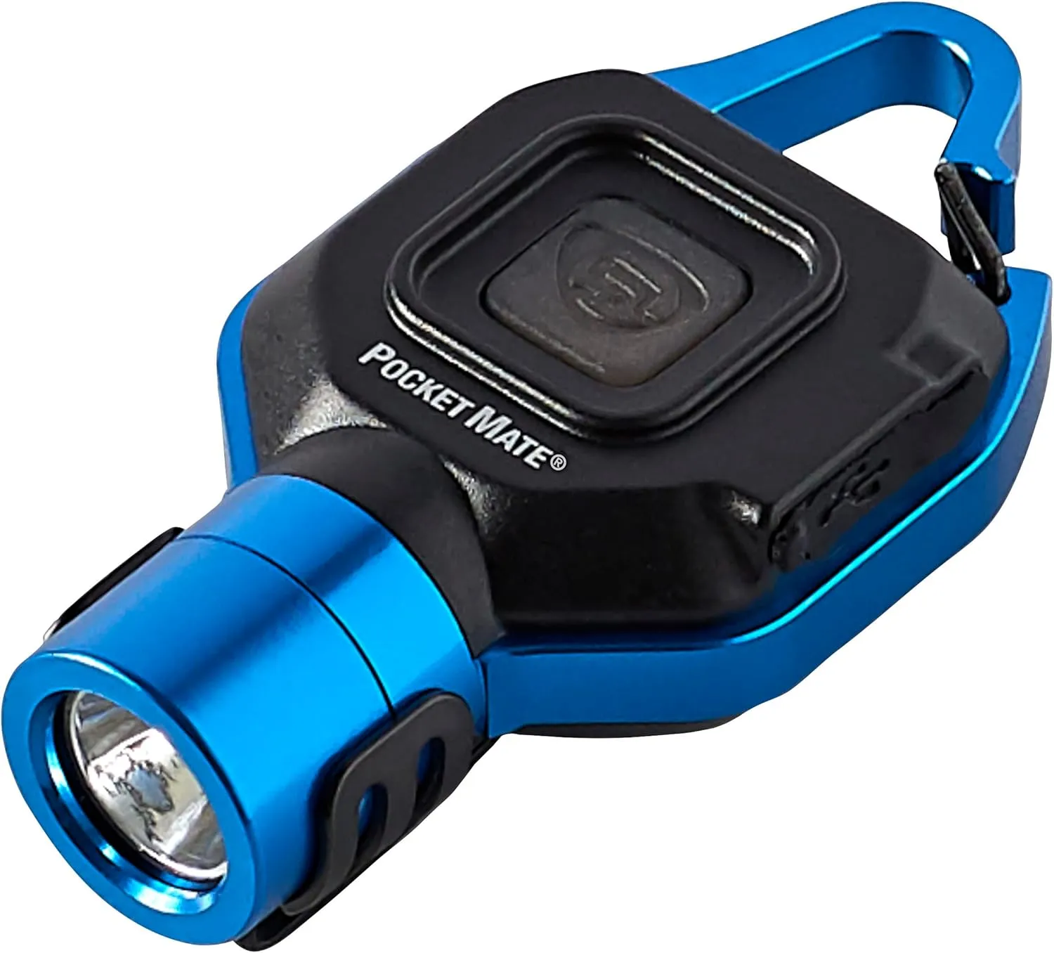 Streamlight 73302 Pocket Mate 325-Lumen Pocket Keychain/Clip-on USB Rechargeable Flashlight, Blue