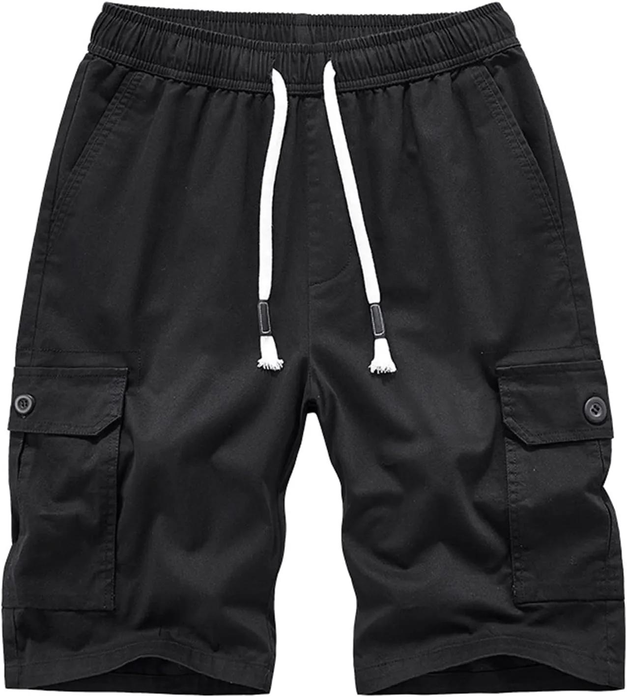 Summer Cargo Shorts for Men Lightweight Quick Dry Multi Pocket Outdoor Casual Elastic Waist Lounge Shorts