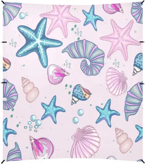 Summer Pink Fish Anchor Beach Tent Camping Sun Shelters Portable Outdoor Canopy Sun Shade for Camping Trips Fishing Backyard Fun or Picnics Easy Setup with Carrying Bag