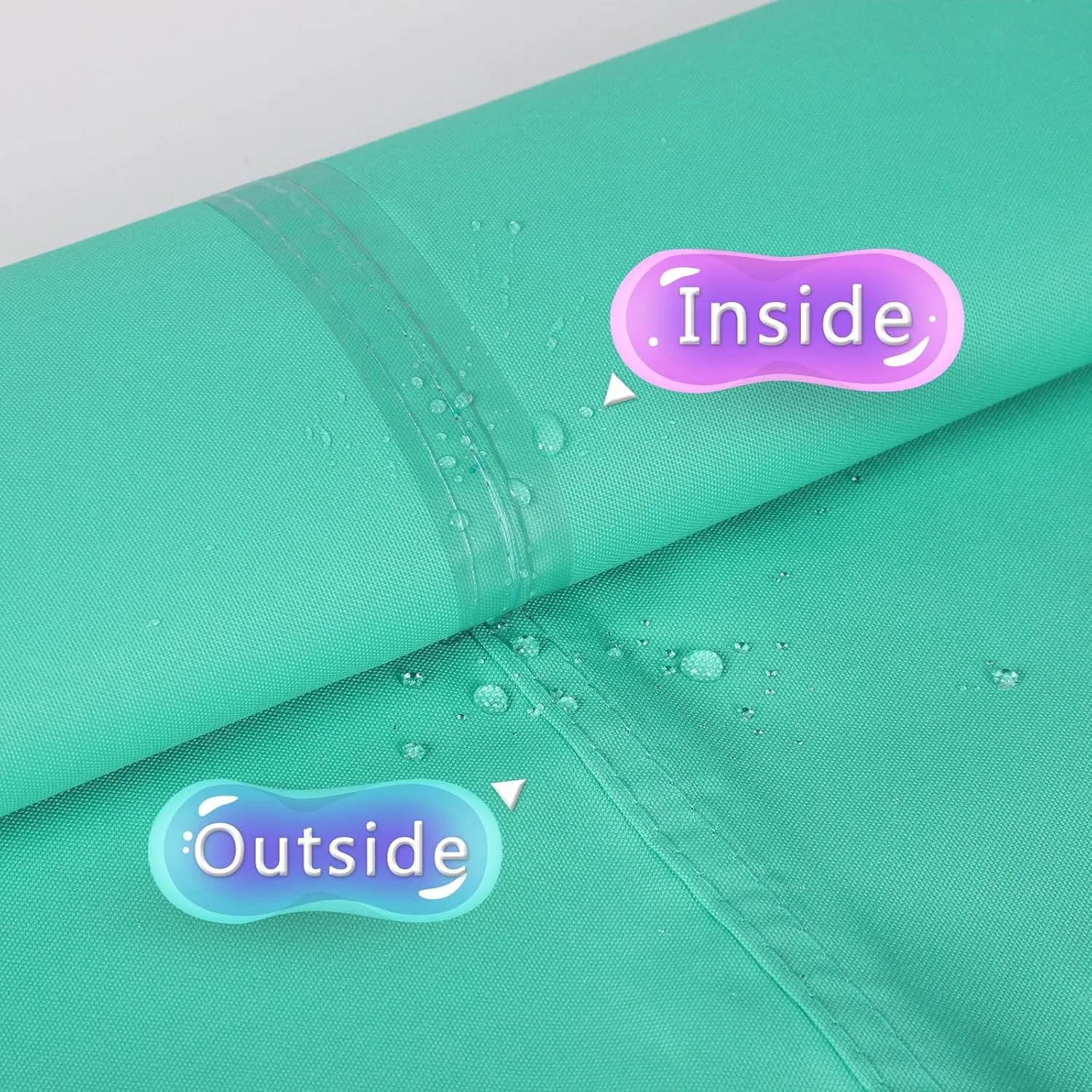 Sun Shade Sail Waterproof,UV Block Lake Blue Triangle 13' x 13' x 13' Shade Sails,for Outdoor Pergola Carport Awning Yard Activities