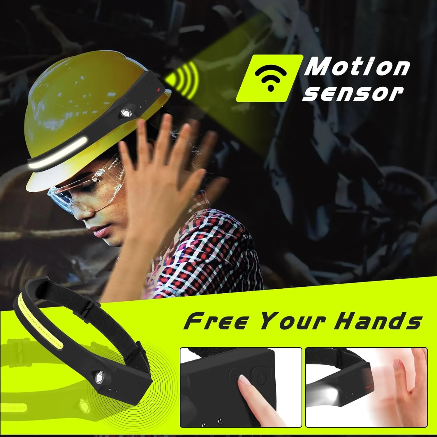 Super Bright Rechargeable Headlamp Set for Outdoor Activities