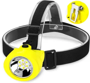 Superbright Mining Lamp White Light Coon Hunting Lights Headlamps Rechargeable Headlamp Waterproof & Explosion-Proof Miners Light for Hard hat Hunting Running Fishing