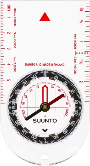 SUUNTO A-30 Compass: Compact, hiking compass with luminous markings in low light