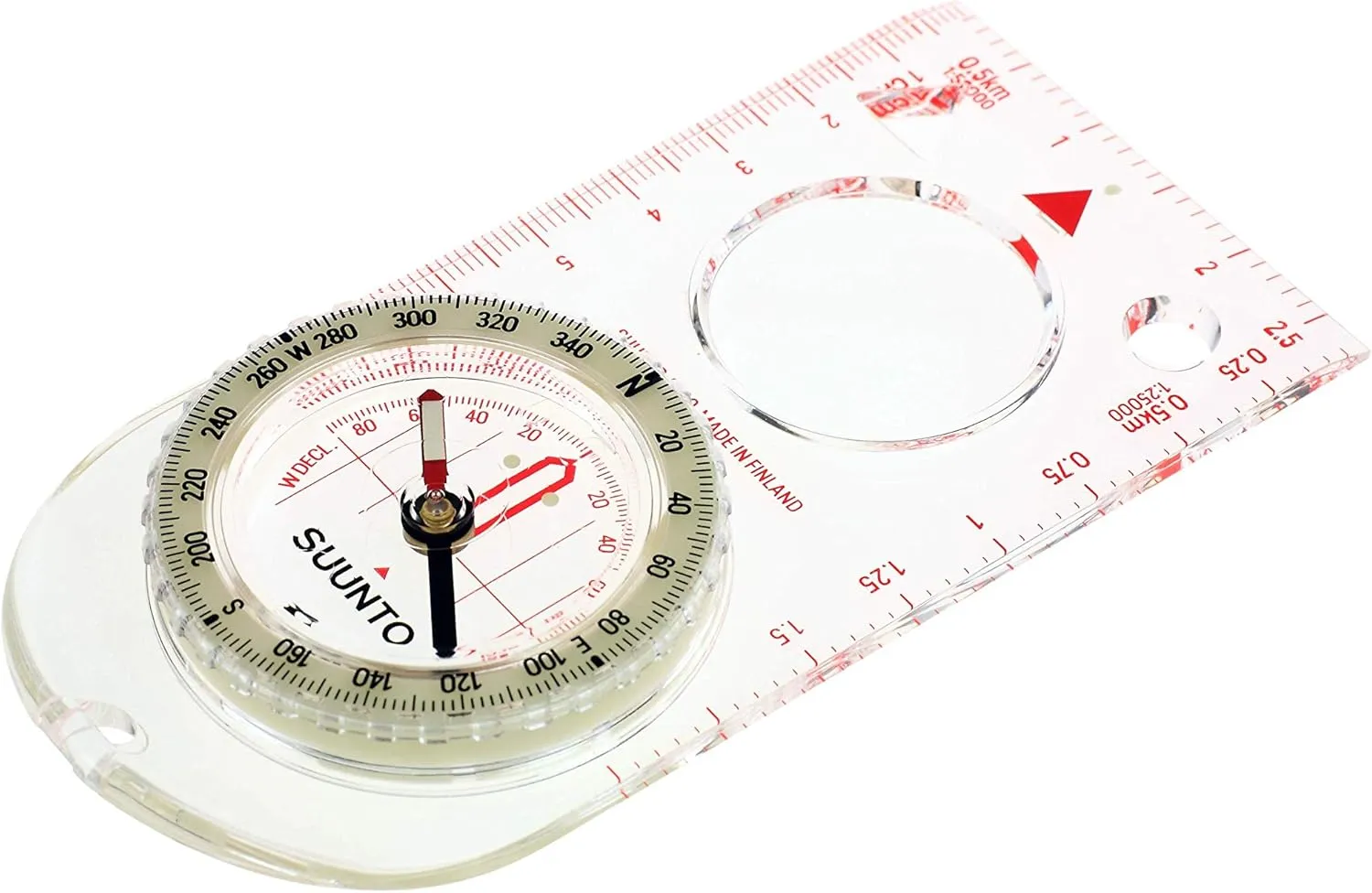SUUNTO A-30 Compass: Compact, hiking compass with luminous markings in low light