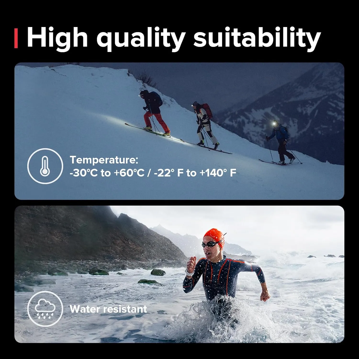 SUUNTO A-30 Compass: Compact, hiking compass with luminous markings in low light