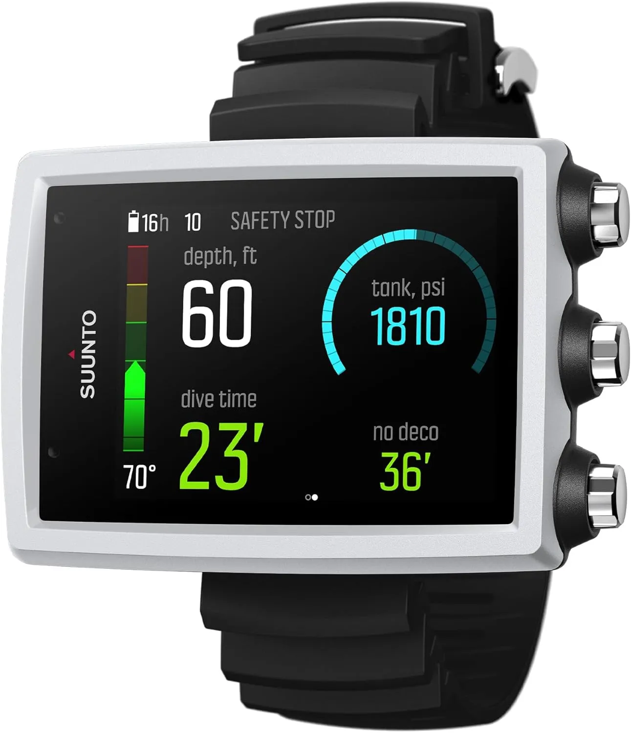 SUUNTO Eon Core Wrist Computer with USB, Compact Dive Computer with Brightness Screen, Easy to Read in Darkness Underwater, Long Battery Life, White