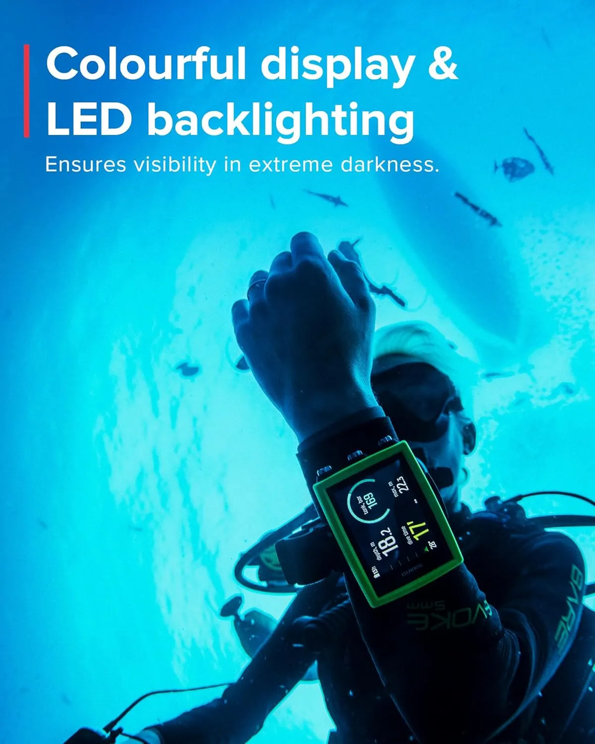 SUUNTO Eon Core Wrist Computer with USB, Compact Dive Computer with Brightness Screen, Easy to Read in Darkness Underwater, Long Battery Life, White