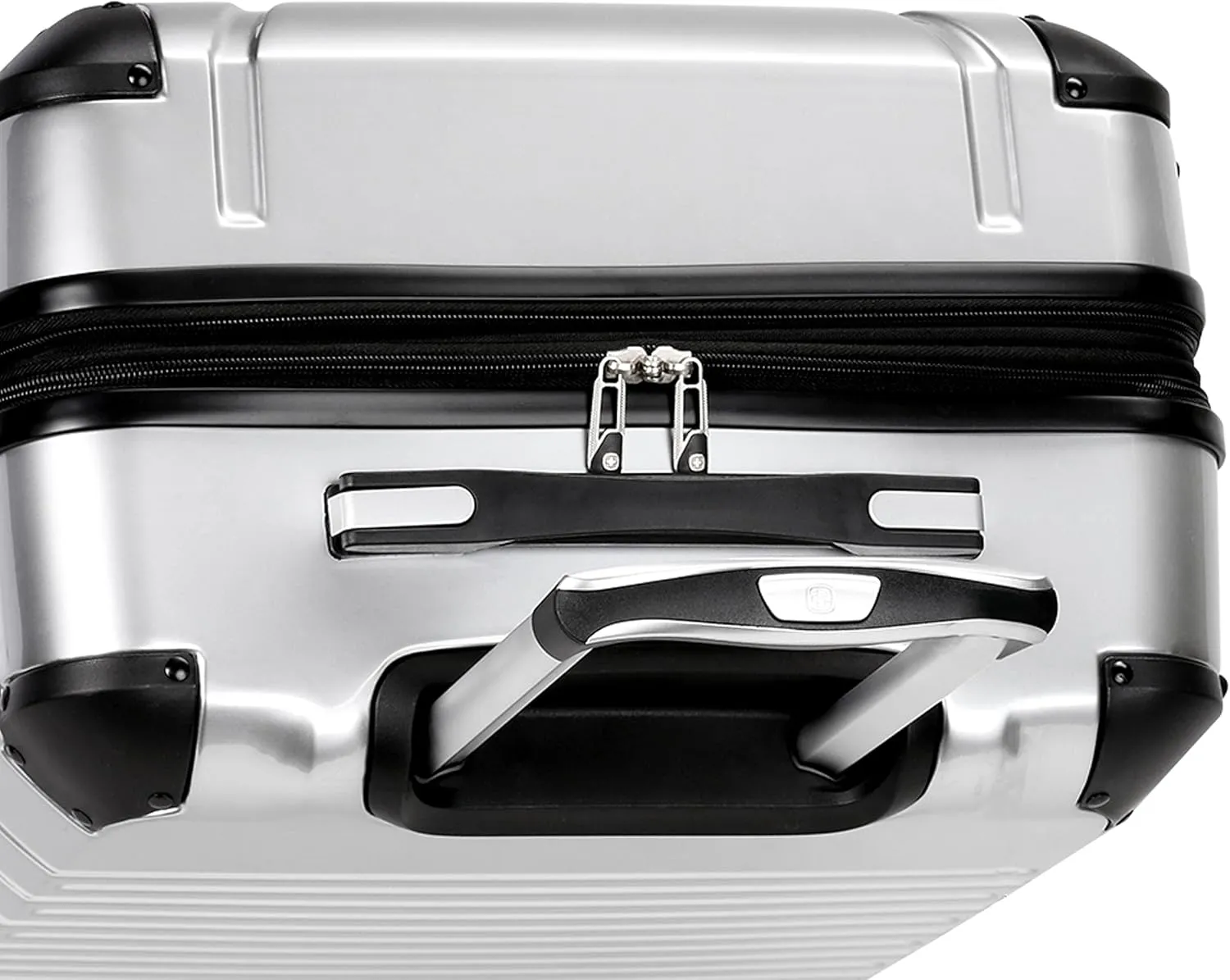 SwissGear 7782 Hardside Expandable Luggage with Spinner Wheels, Silver, Checked-Large 27-Inch