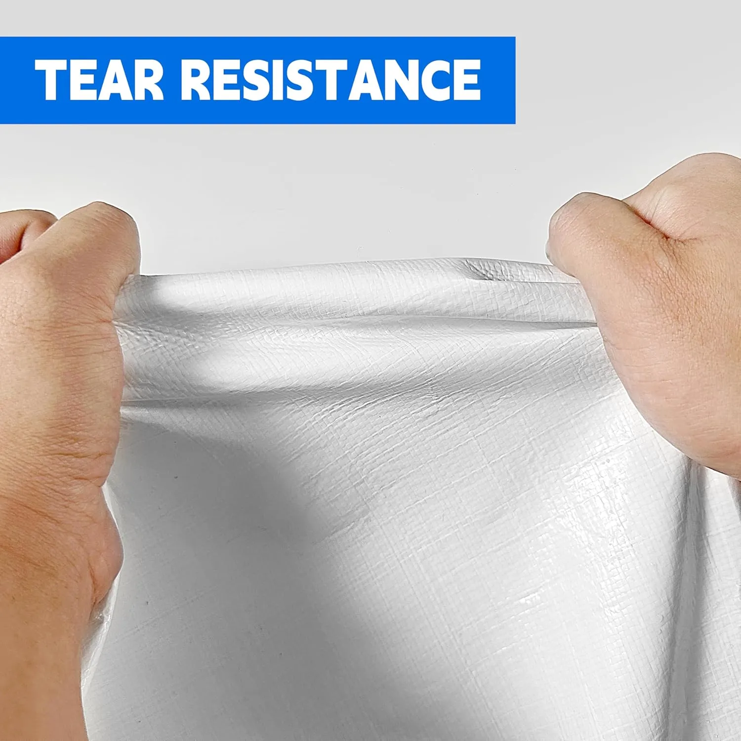 Tarp 12x16 ft Heavy Duty 12mil 100% Waterproof High Durability Multipurpose,Uv Resistant,White Tarp Suitable for Swimming Pools, Boats, Camping, Courtyards, Etc -by MVPNET