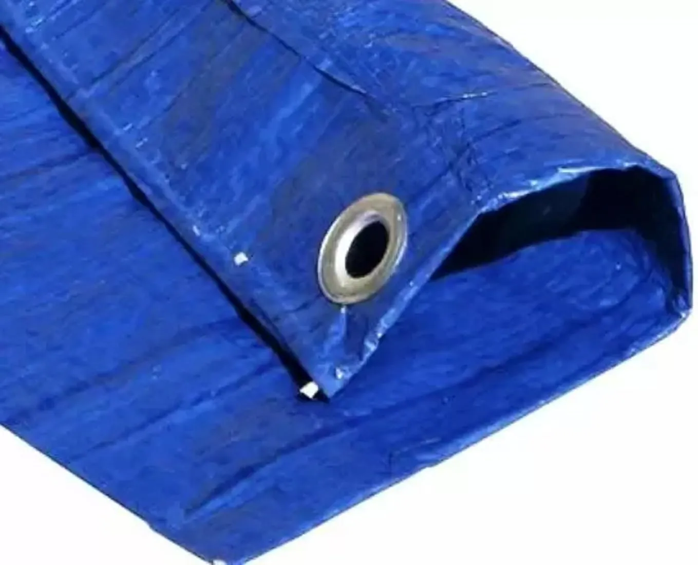 Tarps Now 20x50 ft Heavy Duty Plastic Tarp (Poly Tarp) | 6 MIL Waterproof Cover | Rip & Tear-Resistant | Rustproof Grommets & Reinforced Edges | Ideal for Roofing, Camping & Tent - Blue