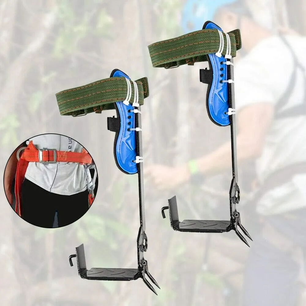 TBVECHI Tree Climbing Tools, Adjustable Lanyard Tree/Pole Climbing Spike Safety Belt Straps, Lanyard RopeTree Climbing & Fruit Picking