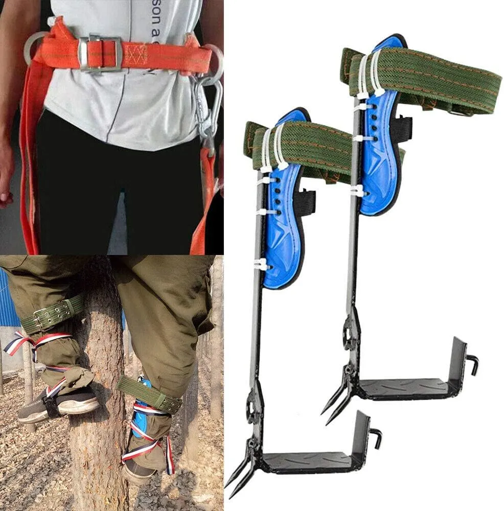 TBVECHI Tree Climbing Tools, Adjustable Lanyard Tree/Pole Climbing Spike Safety Belt Straps, Lanyard RopeTree Climbing & Fruit Picking
