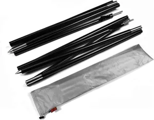 Telescopic Tarp Poles，Adjustable Tent Poles 2 Pack Outdoor Ultralight Aluminium Alloy Sun Shelter Support Rod Pole tarp Poles Tent Poles