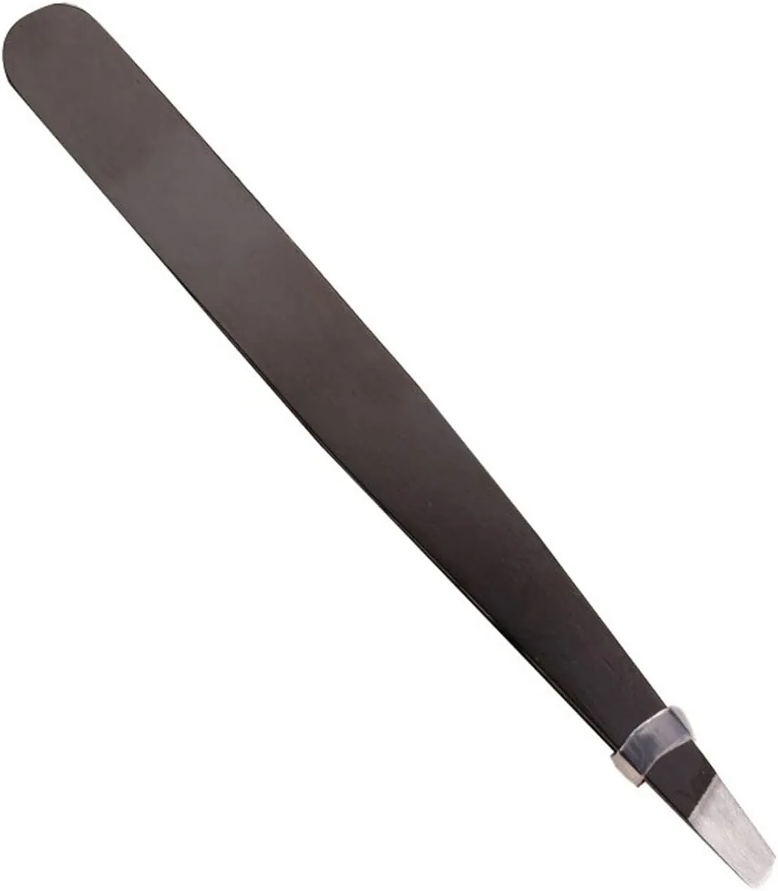 TEMKIN Tweezers 1pcs Stainless Steel Eyebrow Tweezers Black Flat Hairs Puller Beauty Makeup Tool Eyelash Tweezers Pince Eyebrow Tweezer Tweezers