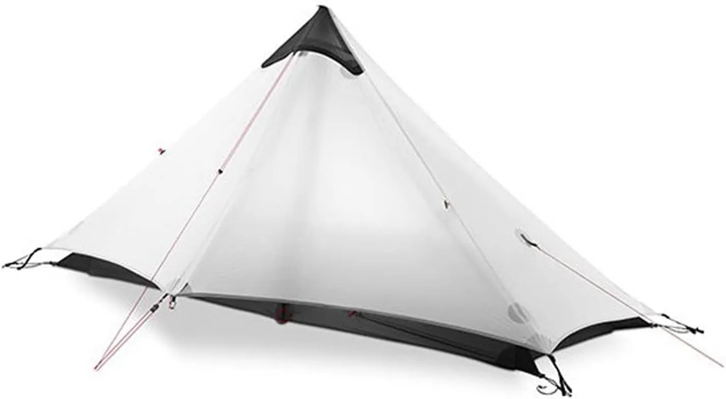 Tent 2 Person 1 Person Outdoor Ultralight Camping Tent 3 Season 4 Season Professional 15D Silnylon Rodless Tent (Color : 1) (2 One Size)