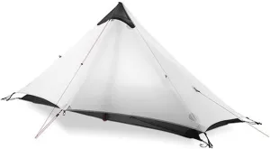 Tent 2 Person 1 Person Outdoor Ultralight Camping Tent 3 Season 4 Season Professional 15D Silnylon Rodless Tent (Color : 1) (2 One Size)