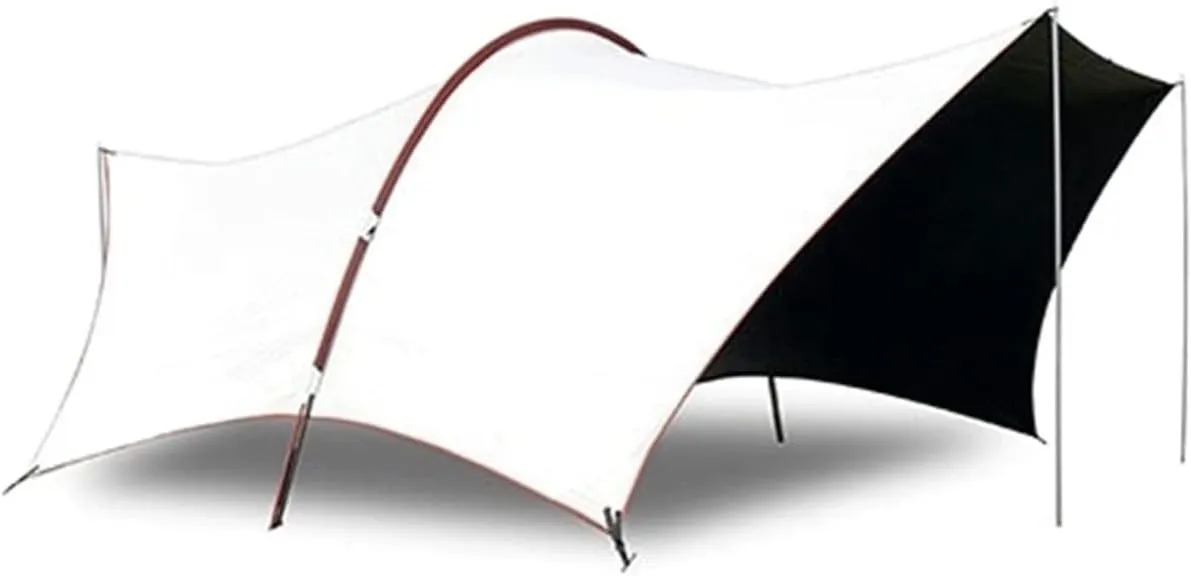 Tent 8-12 Person Sun Shelter Waterproof Awning Canopy Beach Tent Shade Tarp Pergola Arty Pergola Travel Driving Park Trekking Tent (White)